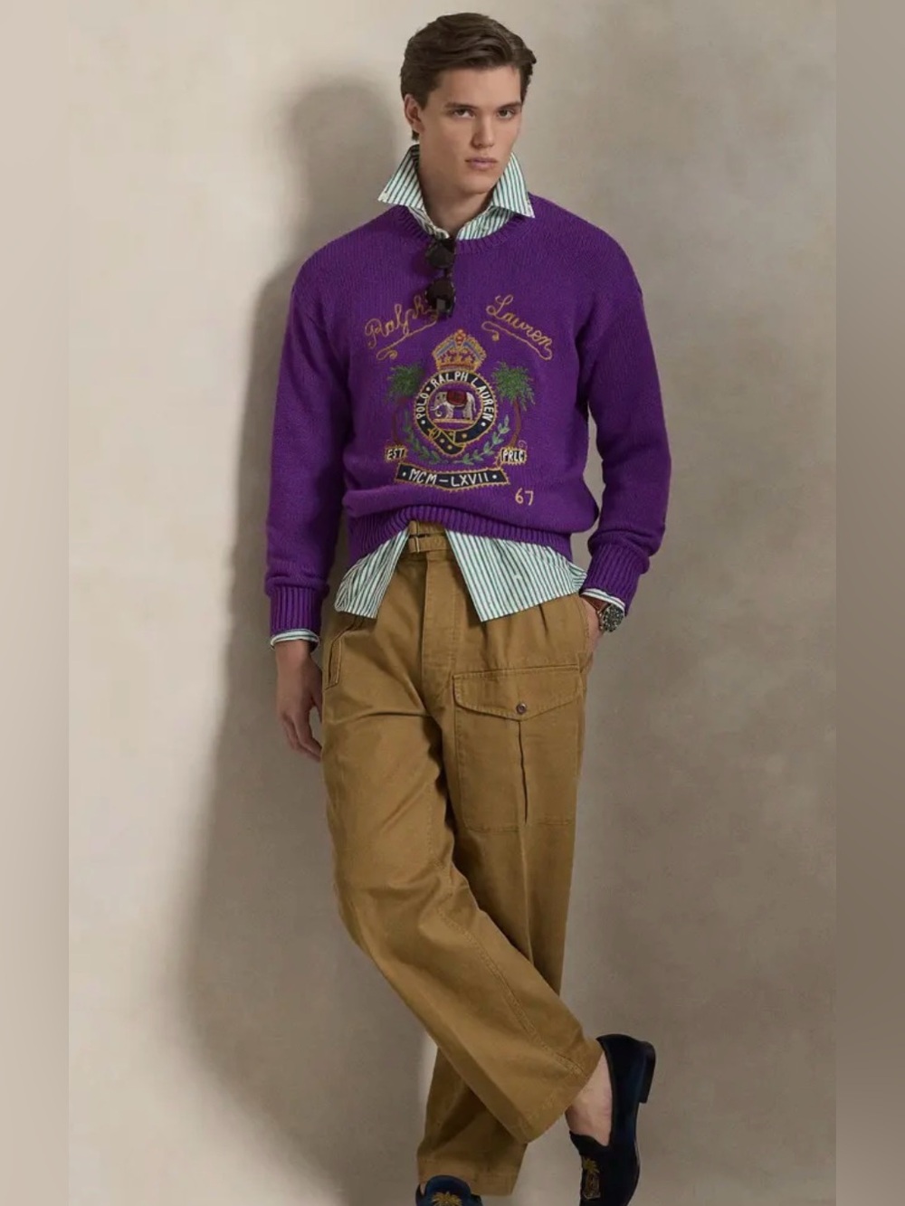 Embroidered Cotton Sweater